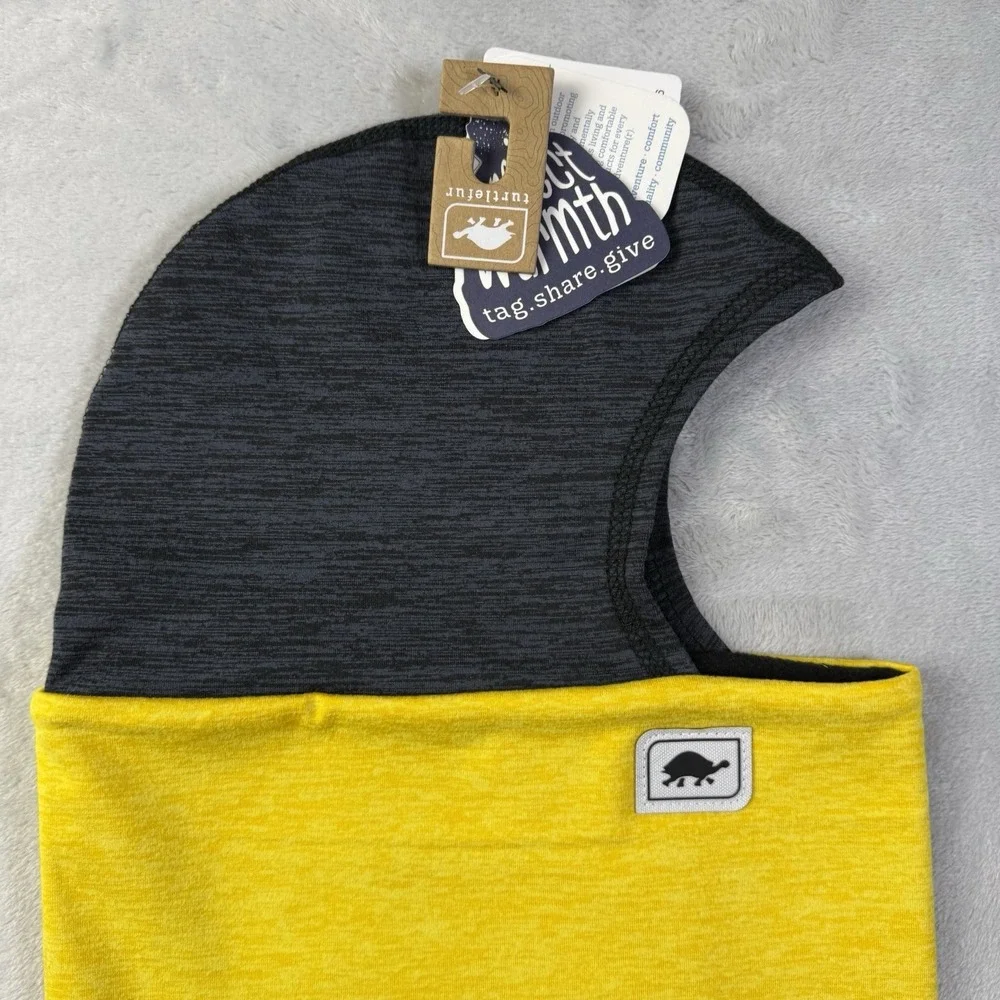 NWT Turtlefur‎ Baclava Scard Spring Skiing Snowbaord Yellow Grey Mountain Winter
